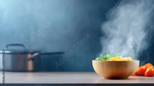 Steamy Bowl of Ramen with Aromatic Spices