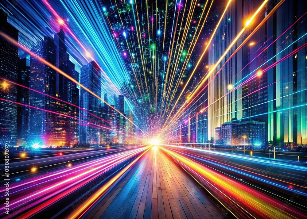 High-Speed Fiber 5G 4G Data Transfer AI Network Matrix High-Speed Fiber 5G 4G Data Transfer AI Network Matrix