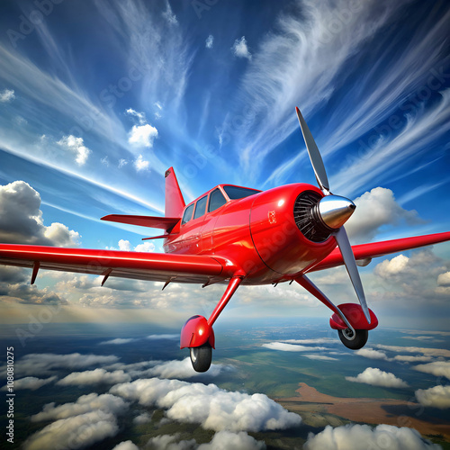 red plane