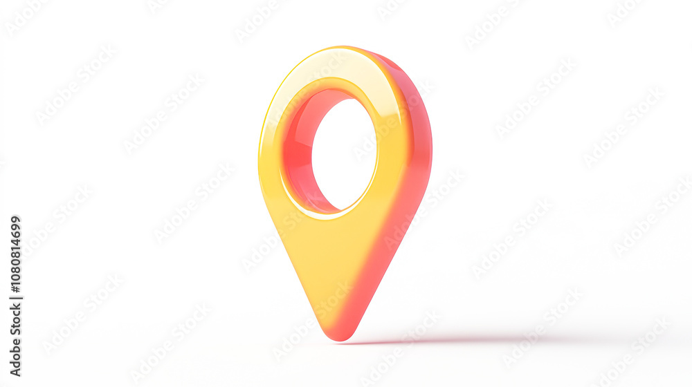 A yellow and orange pointy object with a red circle in the middle