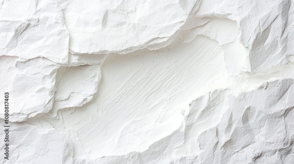 Obraz premium White textured wallpaper background, rough surface, ample negative space, ideal for design projects, clean aesthetic, versatile for various creative applications