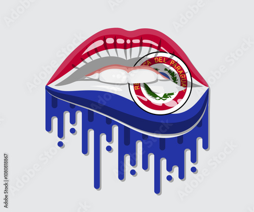 Paraguay Glossy Pride Blood Flag