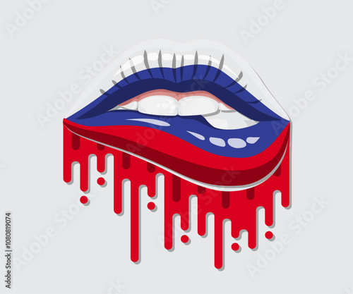 Russia Glossy Pride Blood Flag