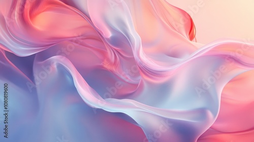 Wallpaper Mural Abstract Silk Drape with Vibrant Pink and Blue Hues Torontodigital.ca