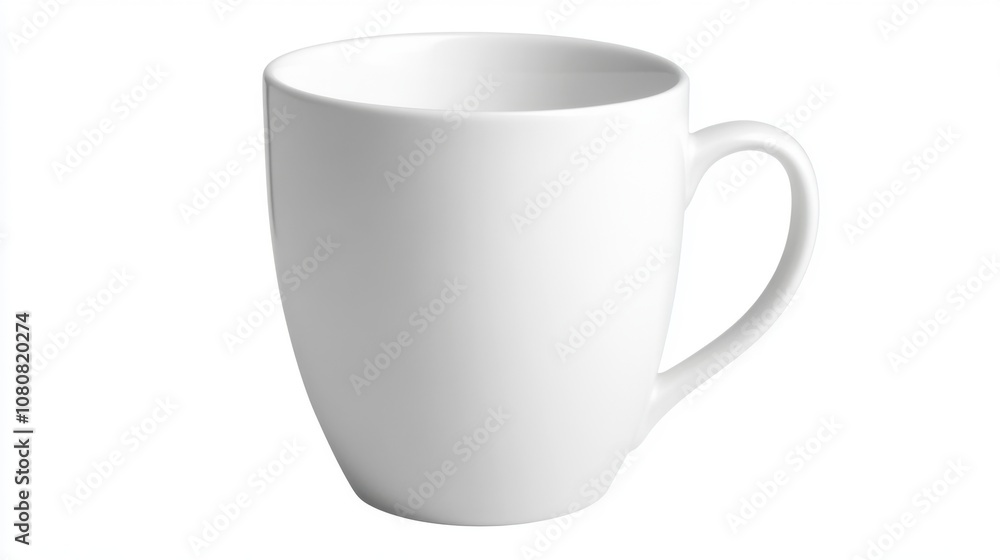 Elegant White Coffee Mug on a Minimalist Background Perfect for Beverage Photography, Restaurant Menus, or Graphic Design Projects Elegant White Coffee Mug on a Minimalist Background Perfect for Beverage Photography, Restaurant Menus, or Graphic Design Projects