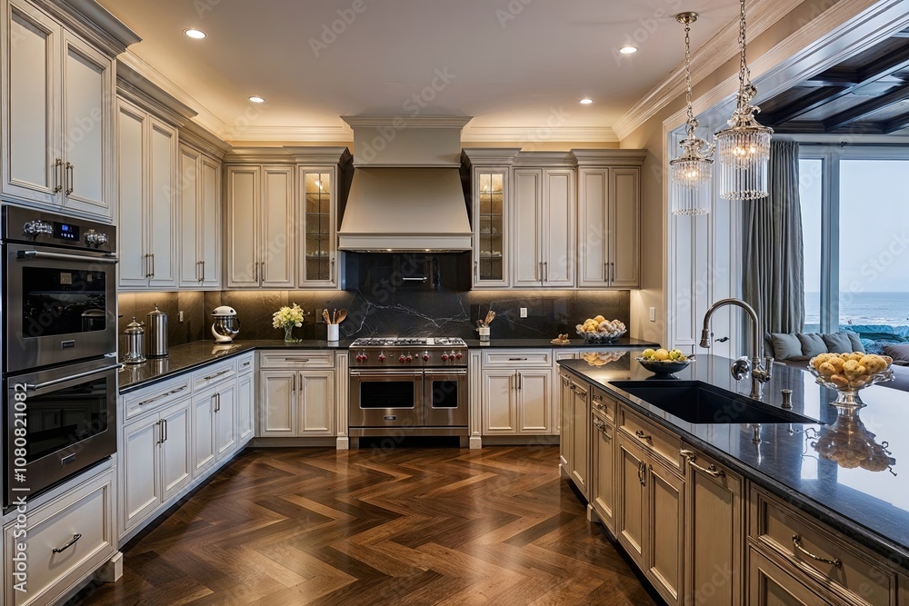 Contemporary Luxury Kitchen Design Featuring Chic Cabinetry and Sophisticated Appliances Contemporary Luxury Kitchen Design Featuring Chic Cabinetry and Sophisticated Appliances