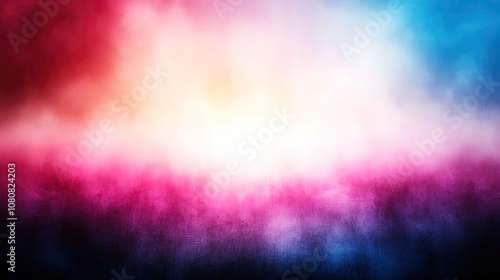 Ethereal Abstract Background with Vibrant Blends of Red, Pink, Blue, and Soft Hues in a Dreamy and Mystical Atmosphere for Background Use