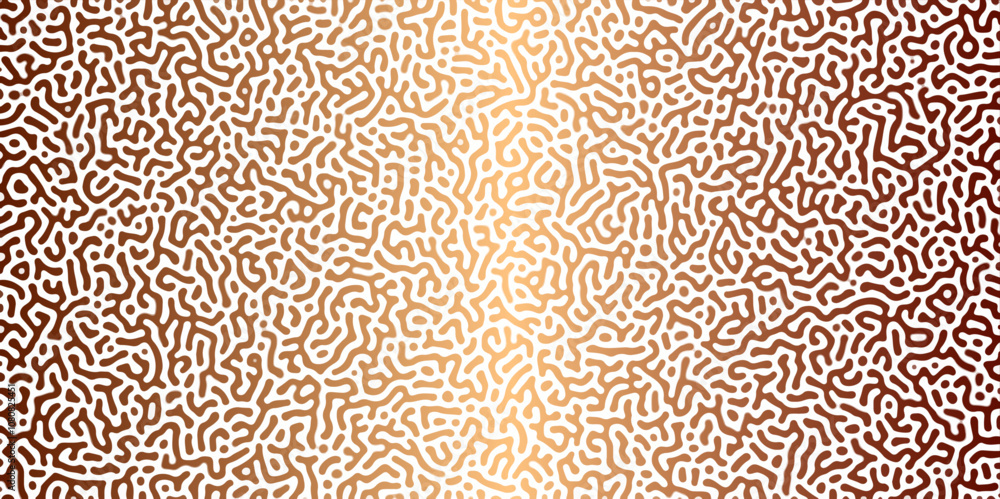 Abstract Reaction-diffusion Turing pattern natural texture brown gradient color scheme. Linear design with biological algorithm psychedelic background. Reaction-diffusion or truing patter Abstract Reaction-diffusion Turing pattern natural texture brown gradient color scheme. Linear design with biological algorithm psychedelic background. Reaction-diffusion or truing patter