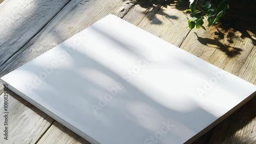 A4 A5 Magazine Brochure 3D White Blank Mockup Video