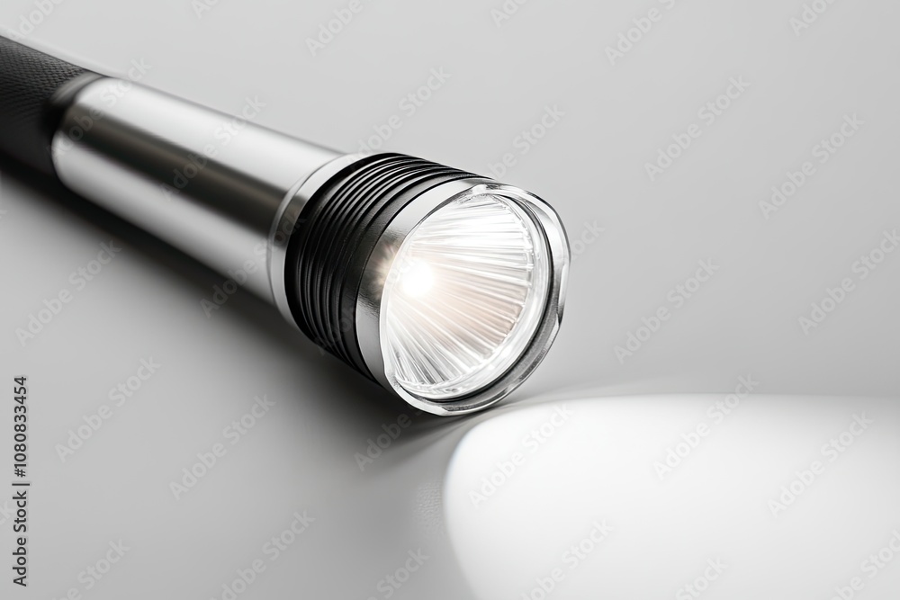 flashlight isolated. Tools and equipment. On white baground. Clipping path included flashlight isolated. Tools and equipment. On white baground. Clipping path included