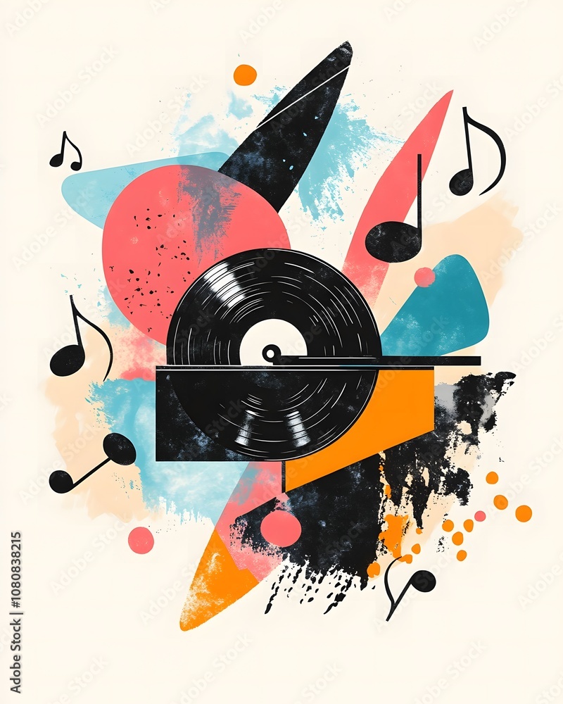Obraz premium surreal collage vintage ,retro Collage of trendy halftone elements Contemporary vector art illustration