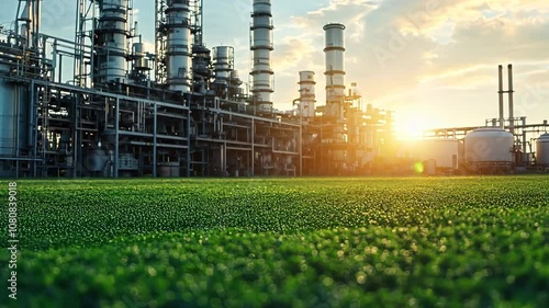 Advanced carbon capture facility with green technology, emphasizing sustainable solutions for reducing carbon emissions and supporting business growth Video