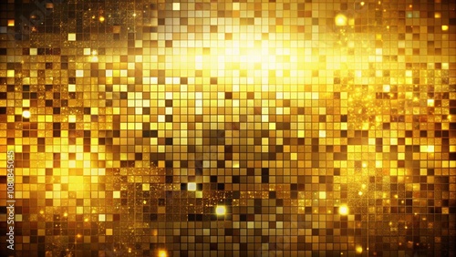 Dynamic Golden Pixelated Background with Color Changes for Stunning Digital Art and Creative Projects