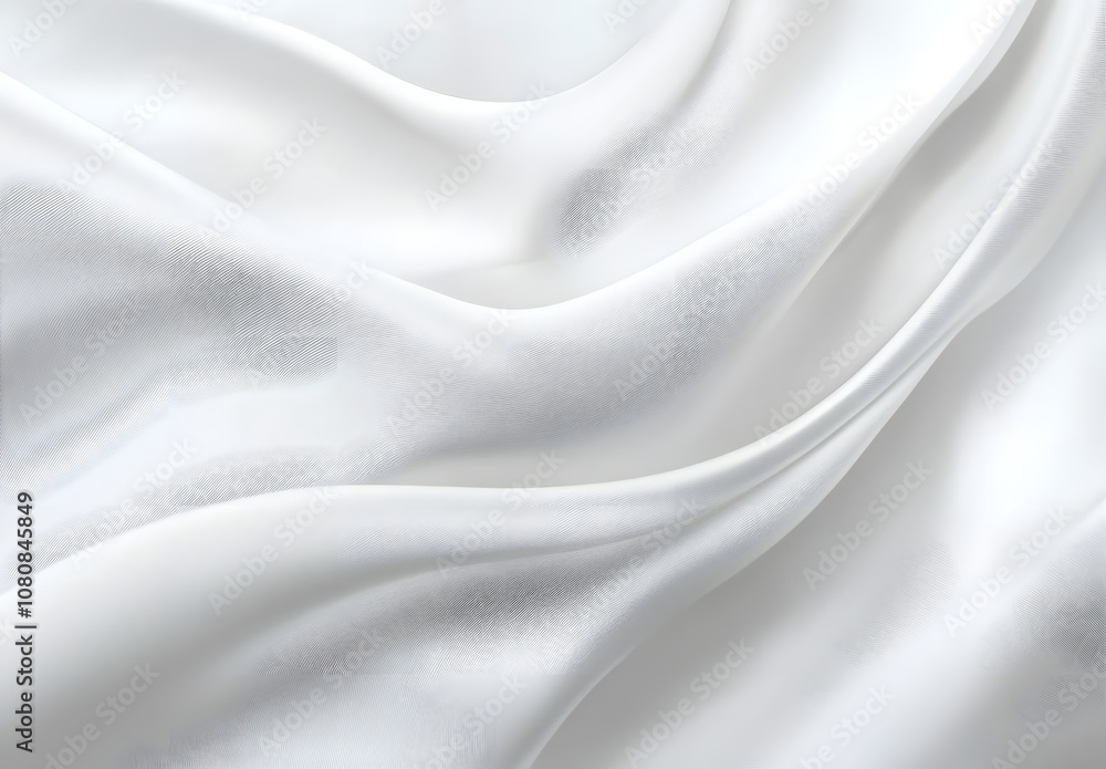 Obraz premium White gray satin texture that is white silver fabric silk background with beautiful soft blur pattern natural.