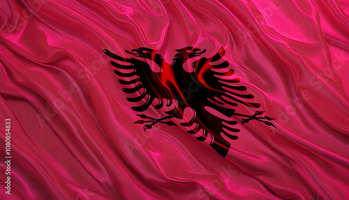 albanian flag for national Day or Independence Day of albania