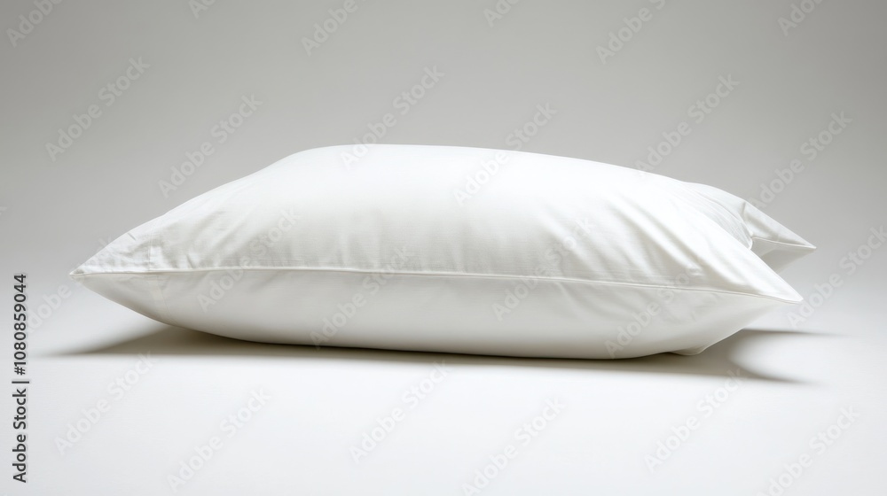 White Pillow on a White Background White Pillow on a White Background
