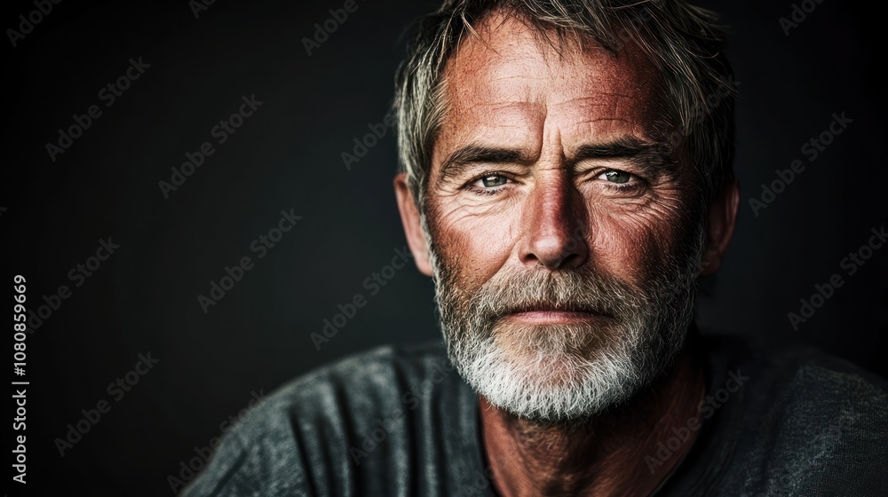 Portrait of a Man with Grey Hair and Beard Portrait of a Man with Grey Hair and Beard