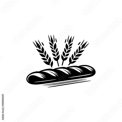 Simple Vector Icon of a spain baguette – Logo Design Illustration