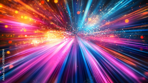 colorful abstract background representing the future of technology
