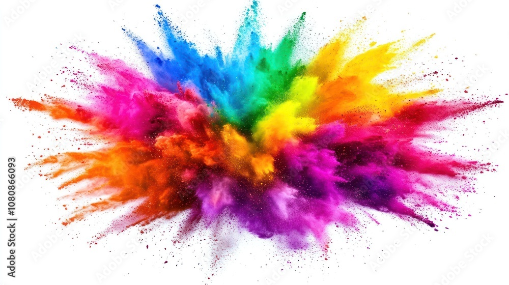 Colorful Explosion of Powder Colorful Explosion of Powder