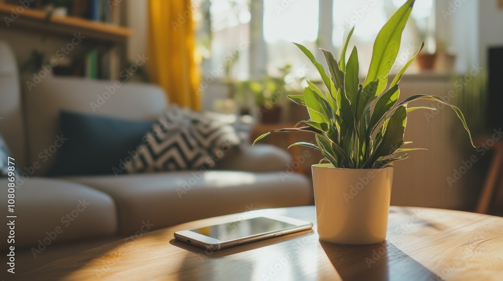 Plant on a Coffee Table Plant on a Coffee Table