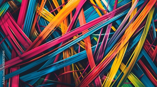 abstract colorful background with vibrant strips