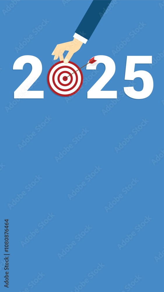 Goal, arrow hitting the target, shooting at goal, Success, 2025 Goal, arrow hitting the target, shooting at goal, Success, 2025