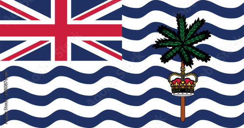 British Indian Ocean Territory Flag Illustration