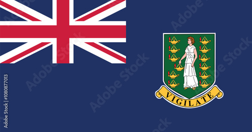 British Virgin Islands Flag Illustration