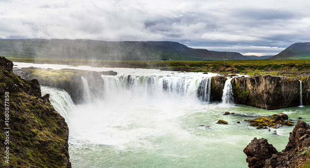 Godafoss in summertime, Iceland Godafoss in summertime, Iceland