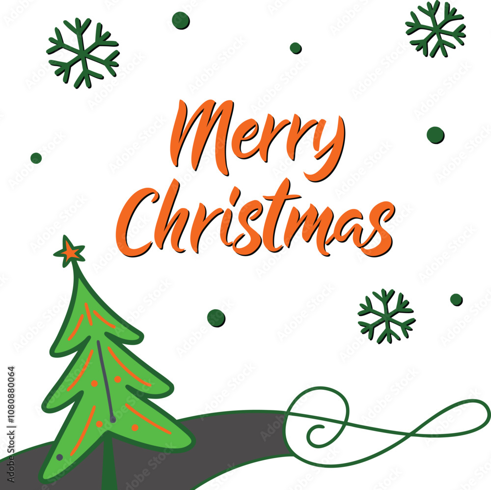 A simple Merry Christmas Greeting card A simple Merry Christmas Greeting card