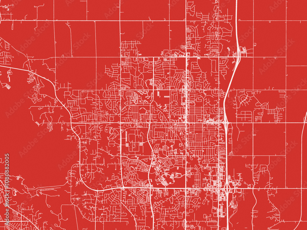 Christmas Map of Ankeny Iowa, USA in Snowy White on Festive Red Background. Christmas Map of Ankeny Iowa, USA in Snowy White on Festive Red Background.