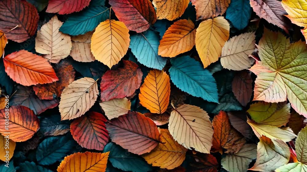 autumn leaves background Video autumn leaves background Video