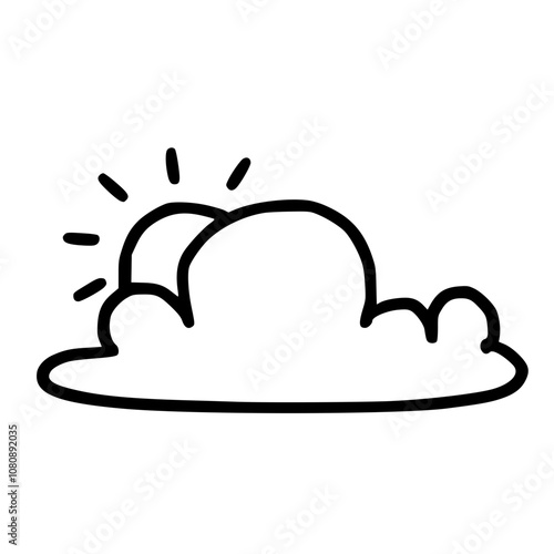 partly cloudy icon