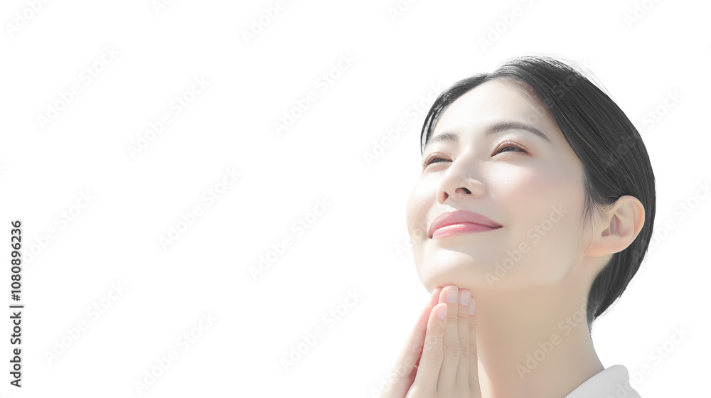 Beauty face. Woman with natural makeup and healthy skin portrait. Skin care, cosmetic concept Beauty face. Woman with natural makeup and healthy skin portrait. Skin care, cosmetic concept