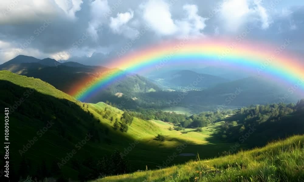 Rainbow Over Mountains Rainbow Over Mountains