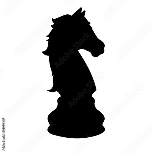 Knight chess icon vector. EPS 10 editable vector