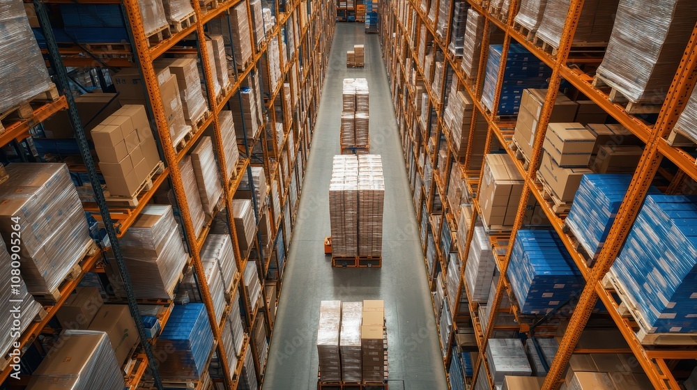 Warehouse manager and logistics staff improving supply Warehouse manager and logistics staff improving supply