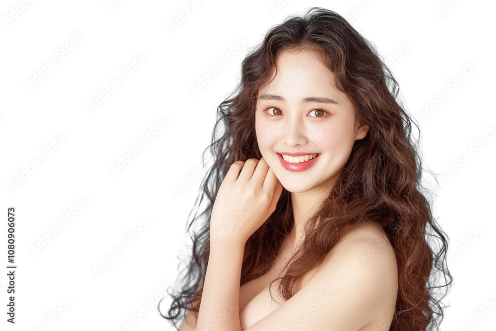 Beauty face. Woman with natural makeup and healthy skin portrait. Skin care, cosmetic concept Beauty face. Woman with natural makeup and healthy skin portrait. Skin care, cosmetic concept
