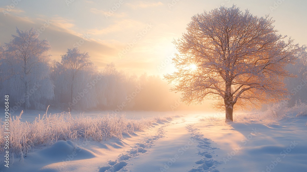 Beautiful, natural, realistic snow scene photos, the snow bathed in sunlight stretches into the distance. Beautiful, natural, realistic snow scene photos, the snow bathed in sunlight stretches into the distance.