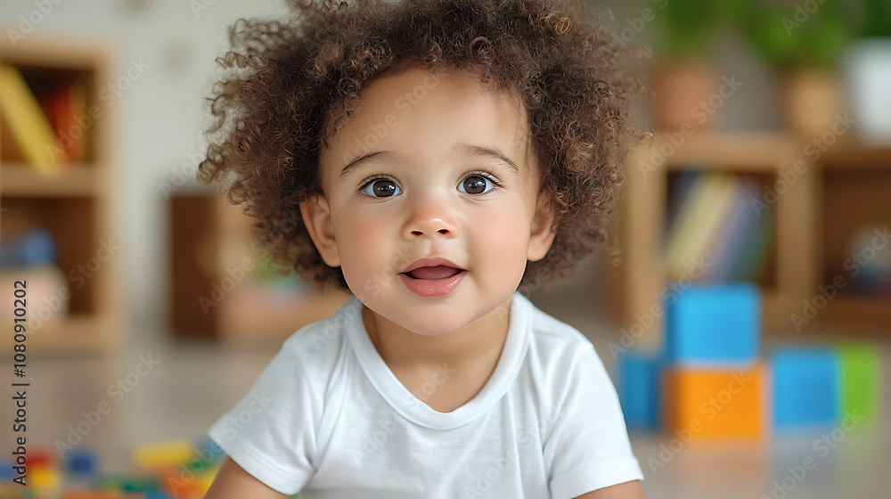 Toddler joyfully engages with colorful puzzle pieces on the floor boosting cognitive development through play Toddler joyfully engages with colorful puzzle pieces on the floor boosting cognitive development through play