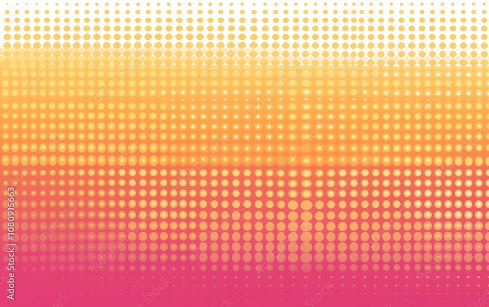 A minimalist abstract vector design with an orange and pink gradient background, featuring halftone dots for texture. A minimalist abstract vector design with an orange and pink gradient background, featuring halftone dots for texture.