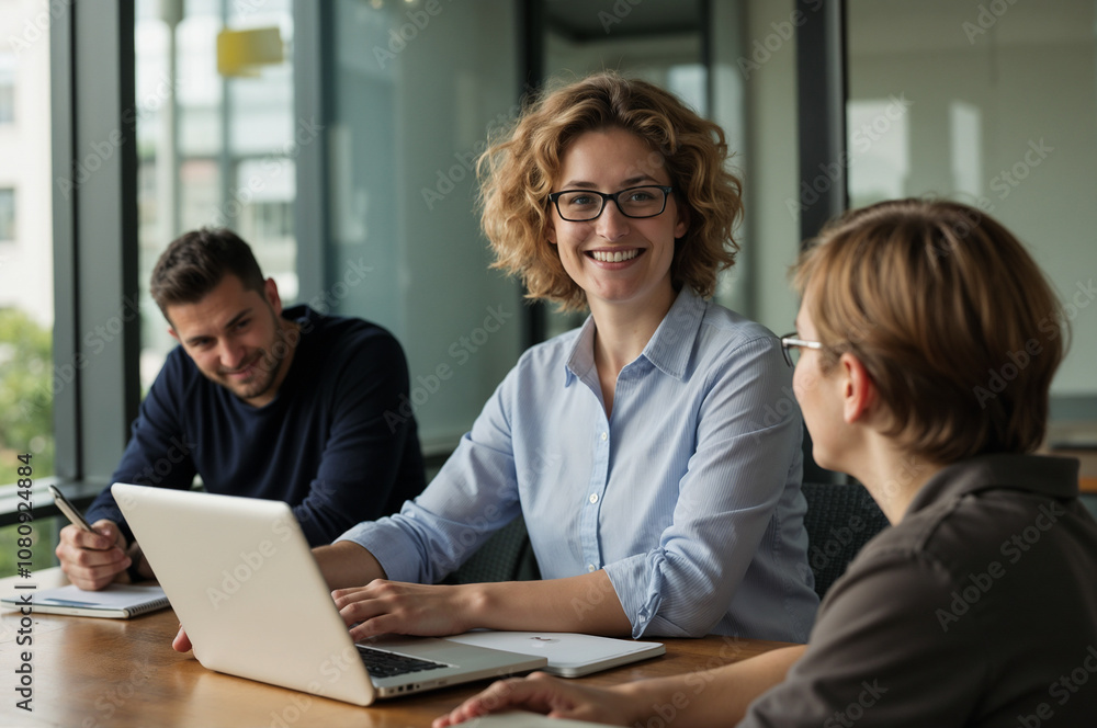 Team Collaboration in a Modern Office Setting: Engaged Professionals Participating in a Discussion Team Collaboration in a Modern Office Setting: Engaged Professionals Participating in a Discussion