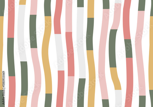 Colorful line doodle seamless pattern. Simple childish hand drawn seamless pattern. Random colorful scribble backdrop with swirls, bundles and dots. Fun colorful abstract background in doodle style