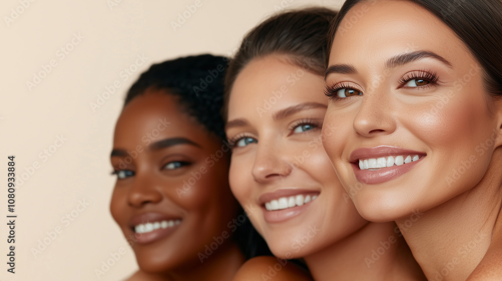 Inclusive Beauty Campaign with Diverse Group of Women