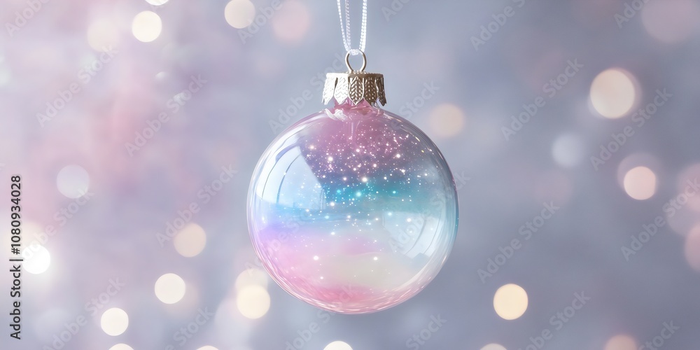 A spiral-themed Christmas tree with red and gold ornaments, glittery branches, and a snowy base A spiral-themed Christmas tree with red and gold ornaments, glittery branches, and a snowy base