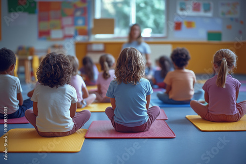 Kindergarten students participated in a creative class activity