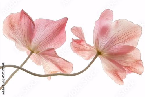 Delicate Pink Flower Petals - Close-Up Photography