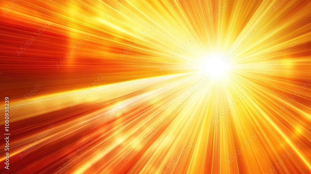 Vibrant sunburst with golden rays forming a lively and energetic backdrop Vibrant sunburst with golden rays forming a lively and energetic backdrop