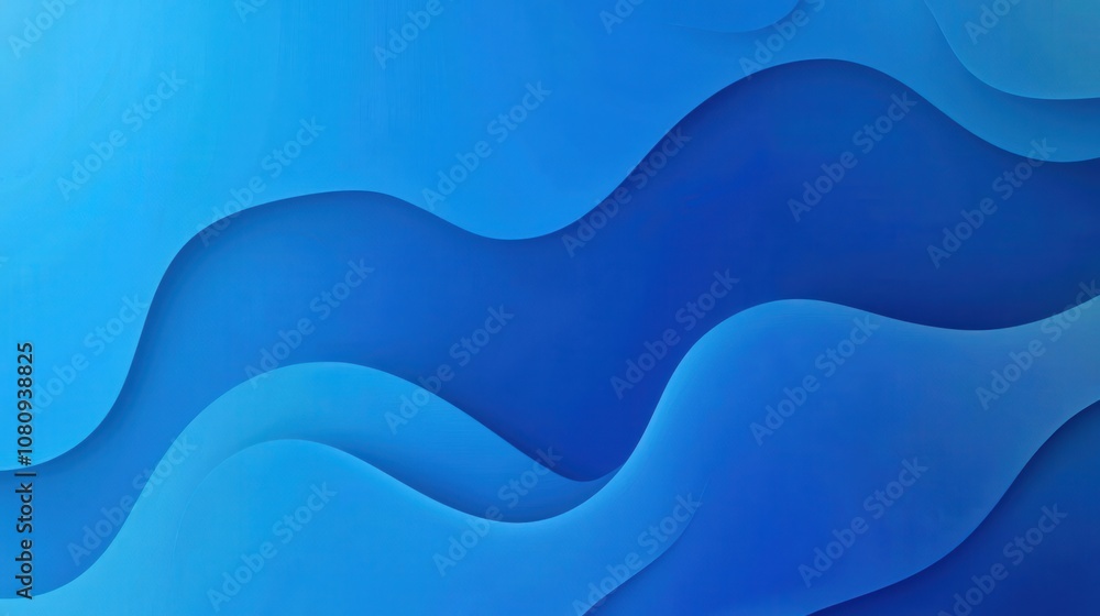 Fototapeta premium Blue gradient smooth background for contemporary design projects.